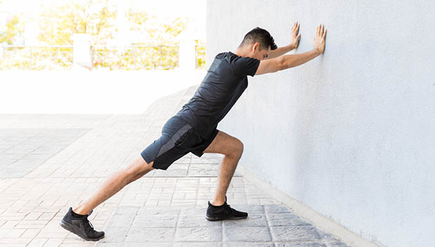 Calf stretches after running new arrivals